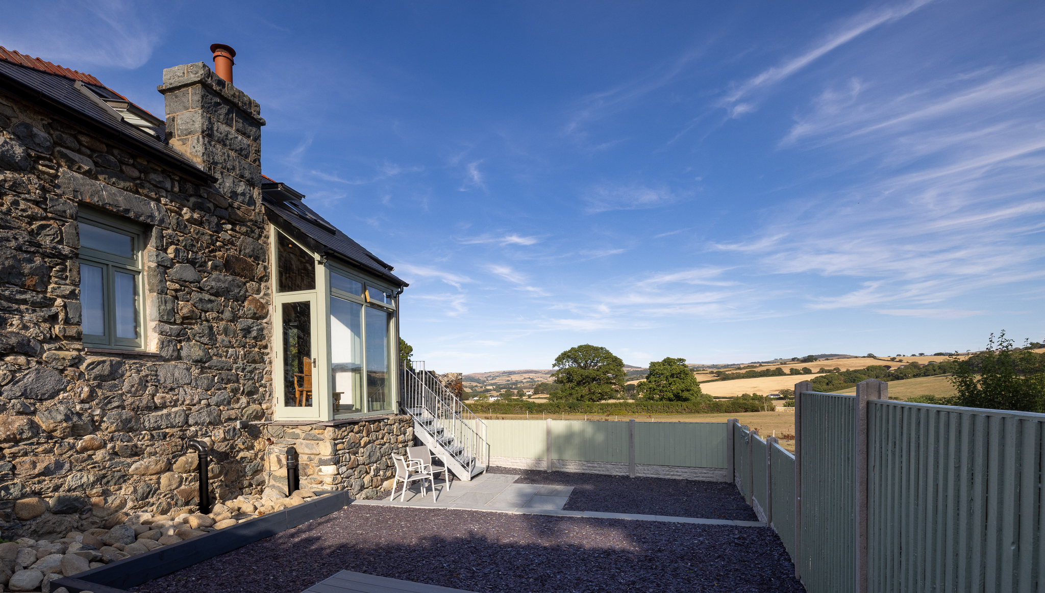 Stone and open skies at The Tree of Life Cottage