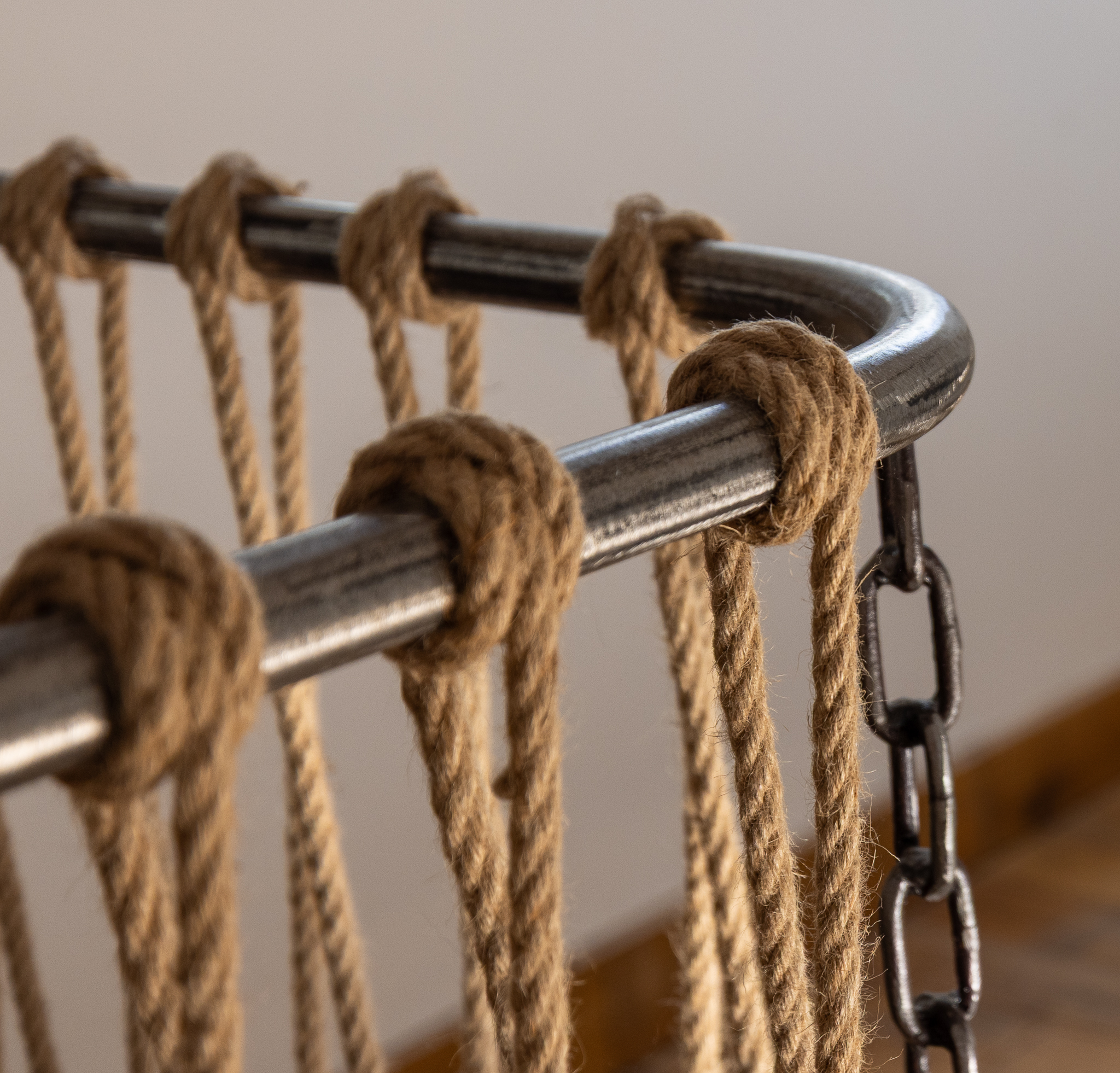 Rope and ironwork at The Tree of Life Cottage